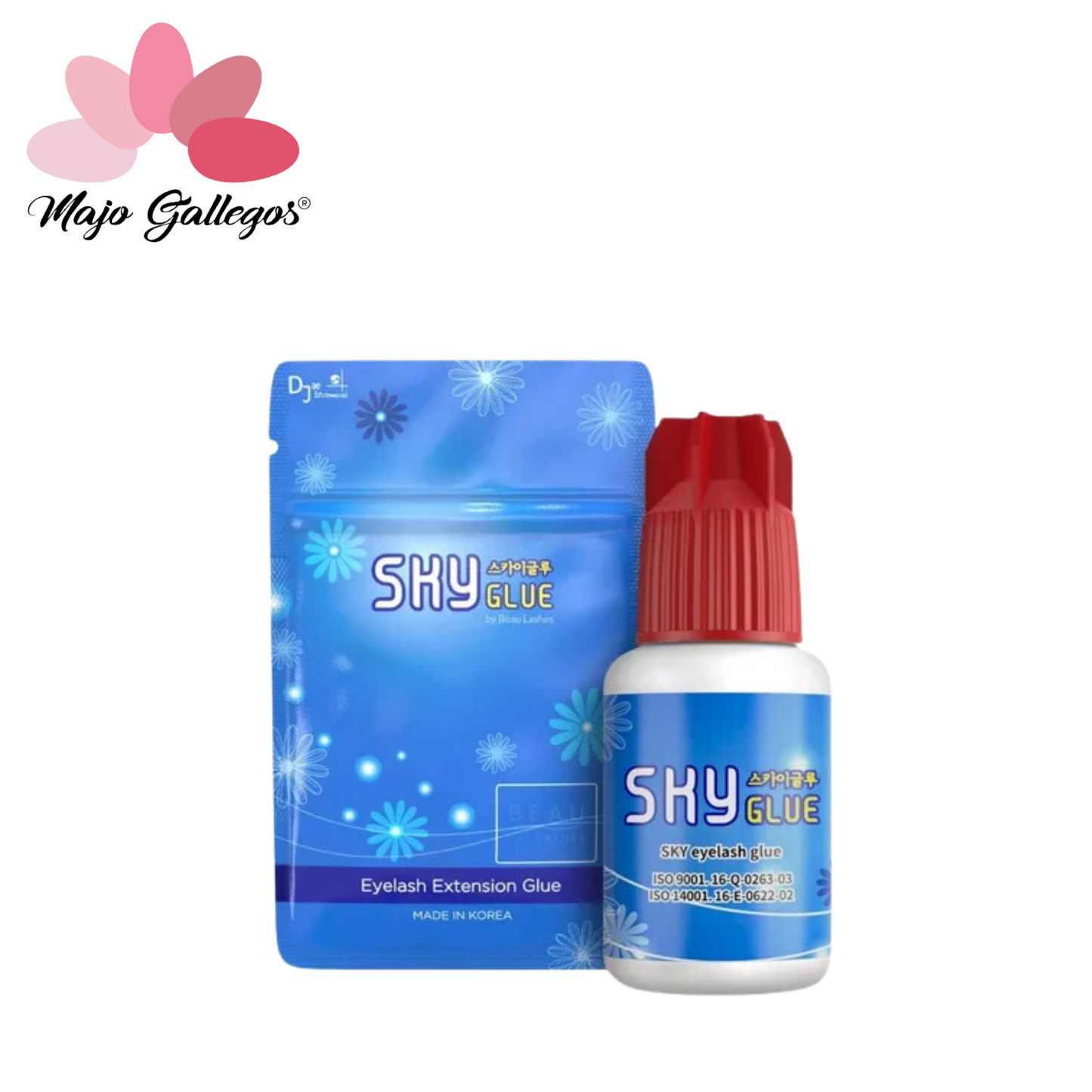 PEGAMENTO PARA PESTAÑAS SKY 5 ML ROJO