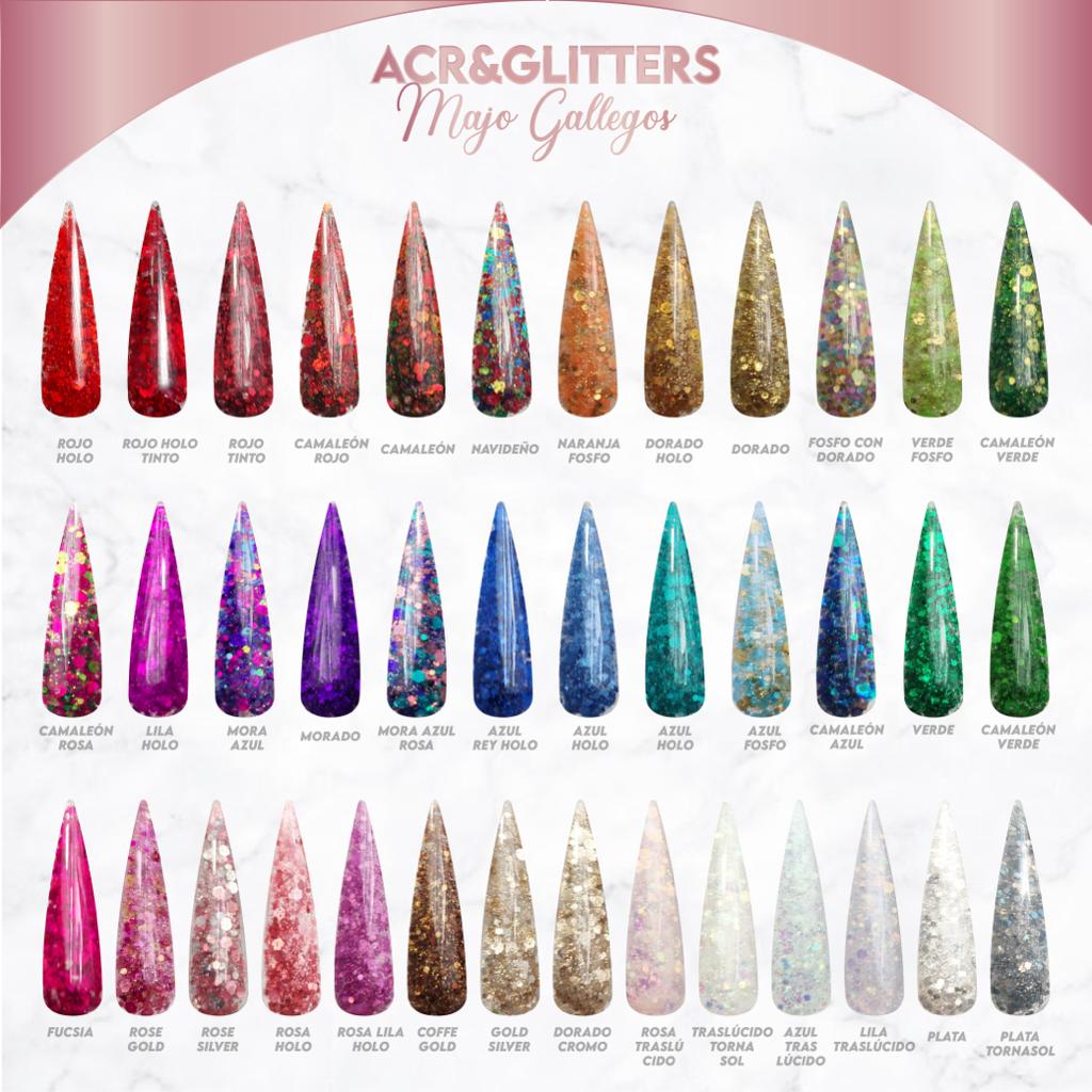 GAMA ACRIGLITTER ROSAS