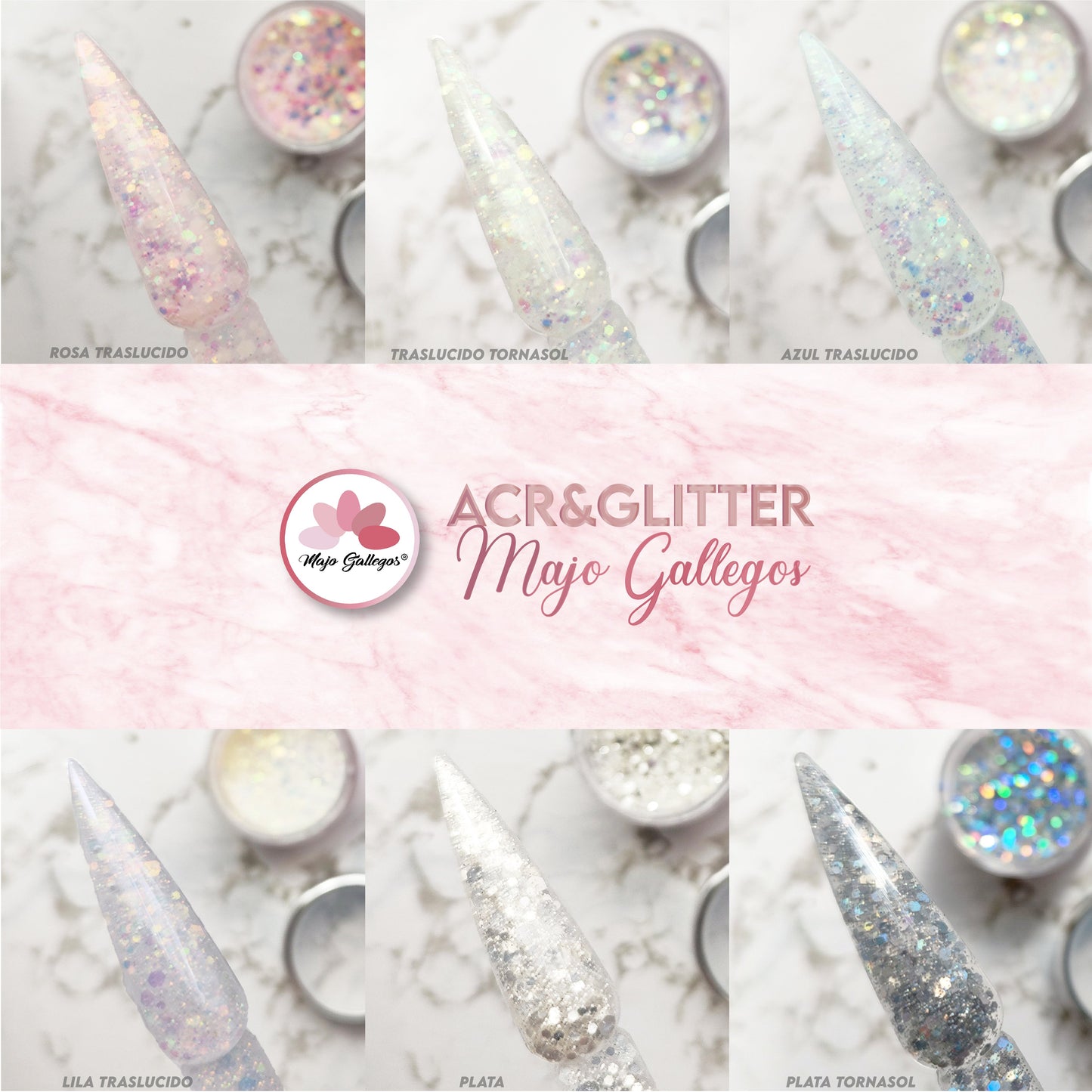 GAMA ACRIGLITTER TRASLUCIDOS