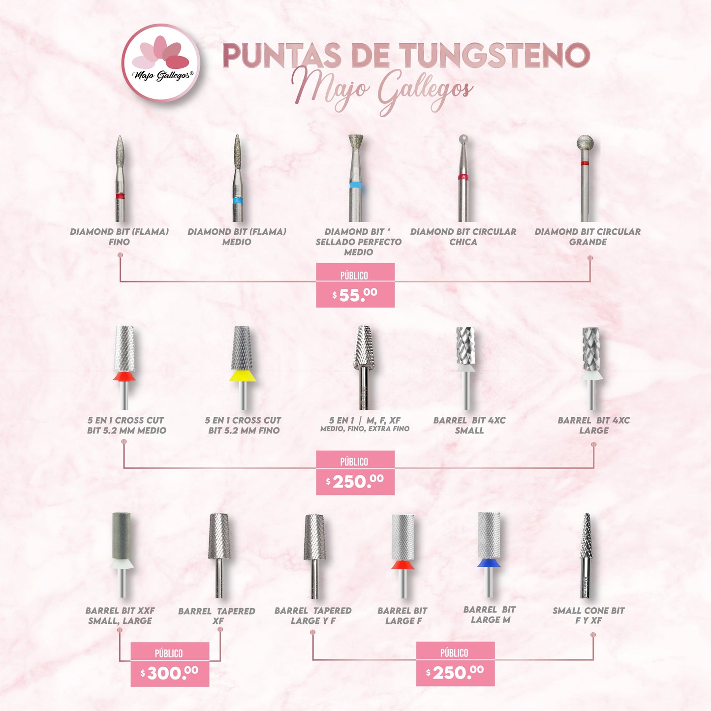 PUNTAS PARA MANICURA RUSA MAJO GALLEGOS