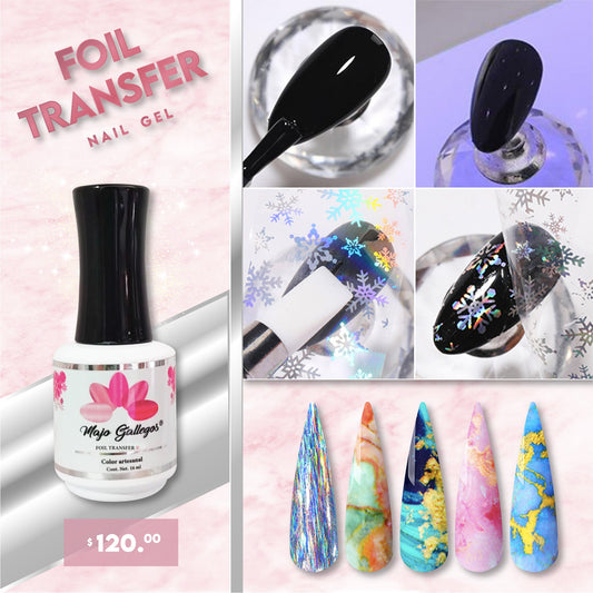 TRANSFER FOIL NAIL GEL