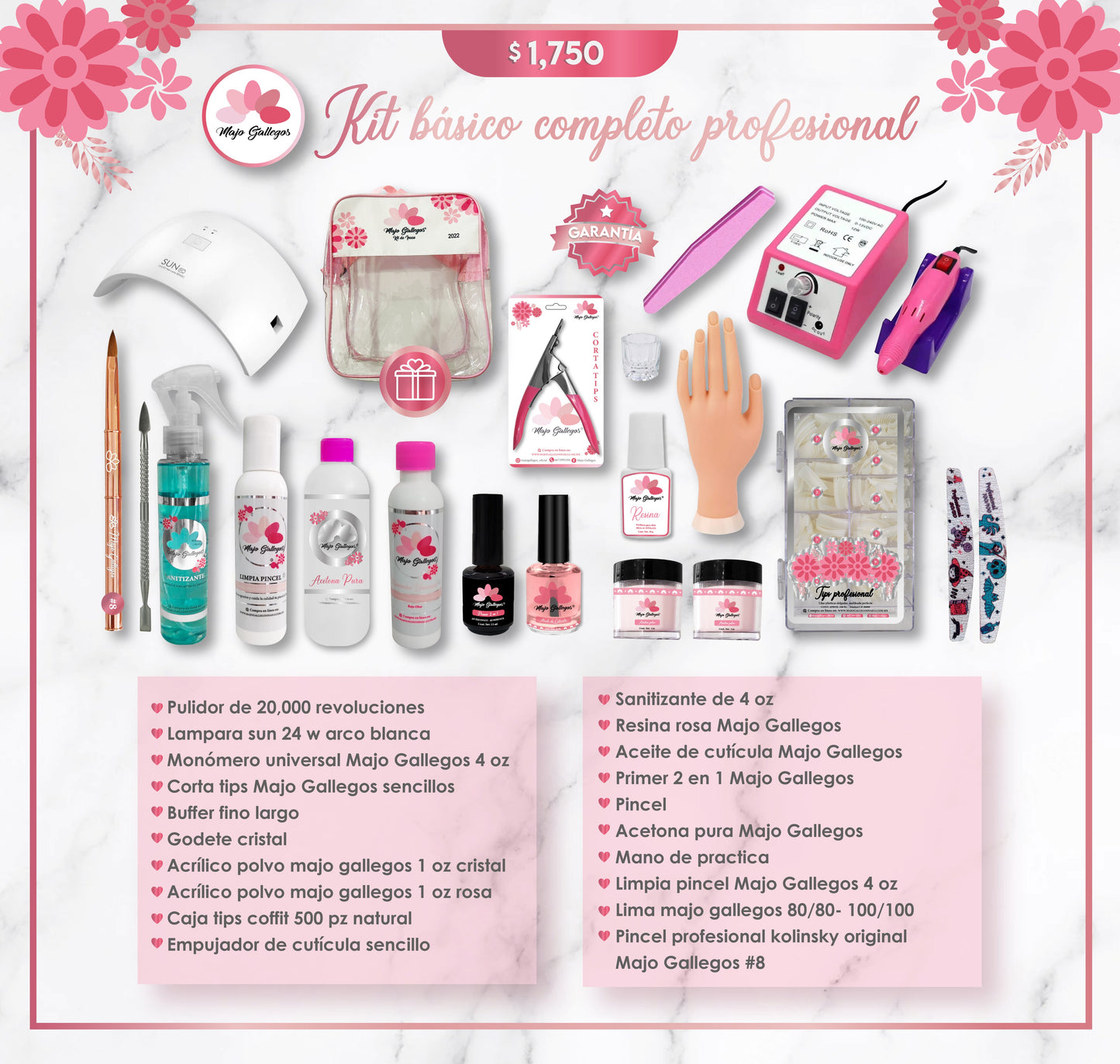 KIT BASICO COMPLETO PROFESIONAL DE UÑAS